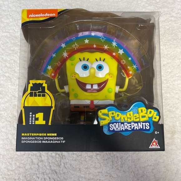 Nickelodeon Other - Spongebob Squarepants Masterpiece Meme 8” Imagination Spongebob Series 1 Figure